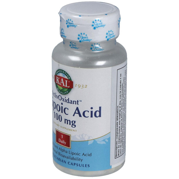 Kal R Lipoic Acid Activoxidant 100Mg 60Caps