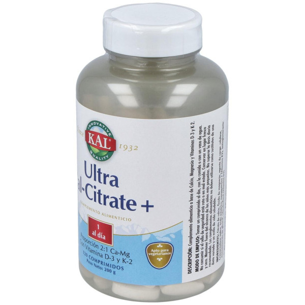 Ultra Cal Citrate + K2 120Compr.