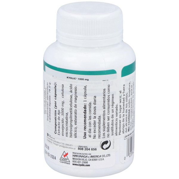 Kyolic Forte 1000Mg. 60Comp.