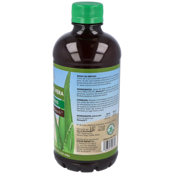 Lily Of The Desert Gel De Aloe Vera Hojas Enteras 946Ml