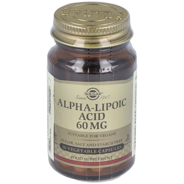 Solgar Ácido Alfa-Lipoico 60Mg 30Vcaps