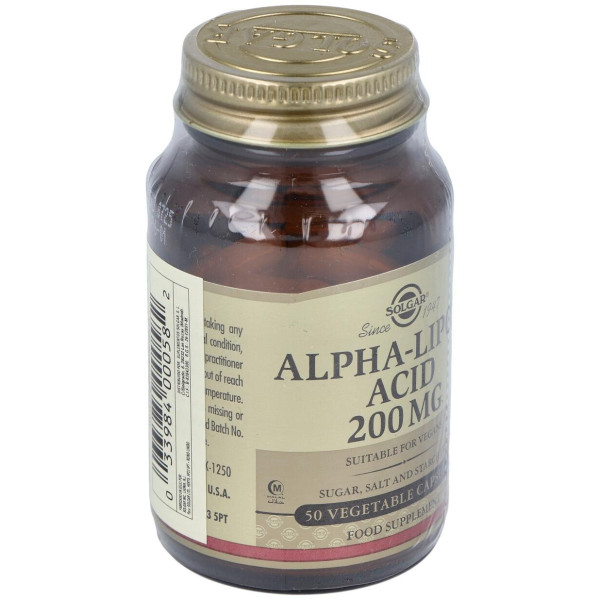 Acido Alfa Lipoico 200Mg. 50Vegicaps