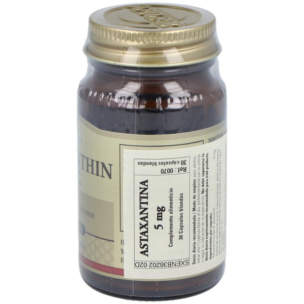 Complejo De Astaxantina 5Mg. 30Cap.Gel.Blanda