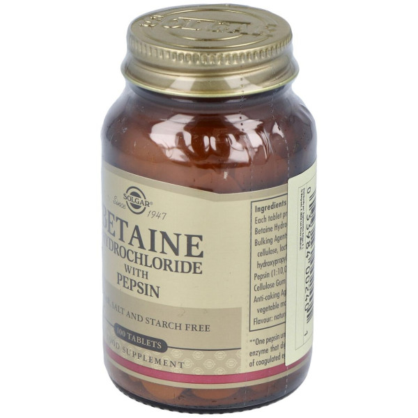 Betaina Clorhidrato Con Pepsina 100Comp.