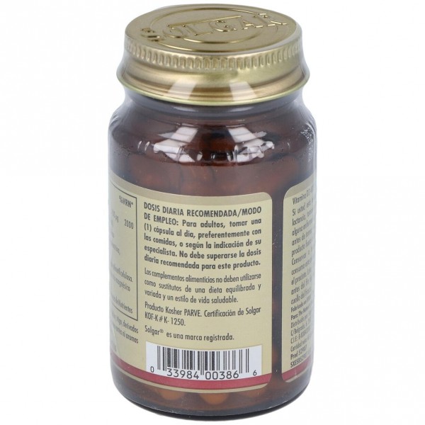 Solgar Vitamina D3 Colecalciferol 4000 Ui 100 Mcg 60 Vcaps