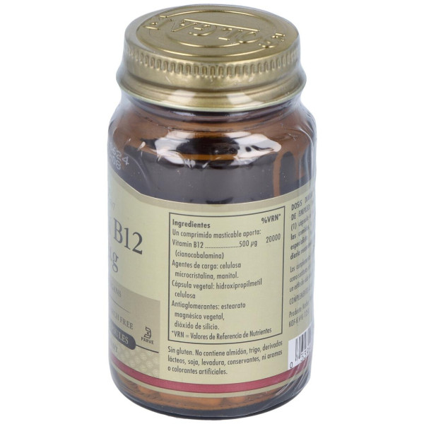 Vitamina B12 500 Mcg Cianocobalamina 50 Vcaps