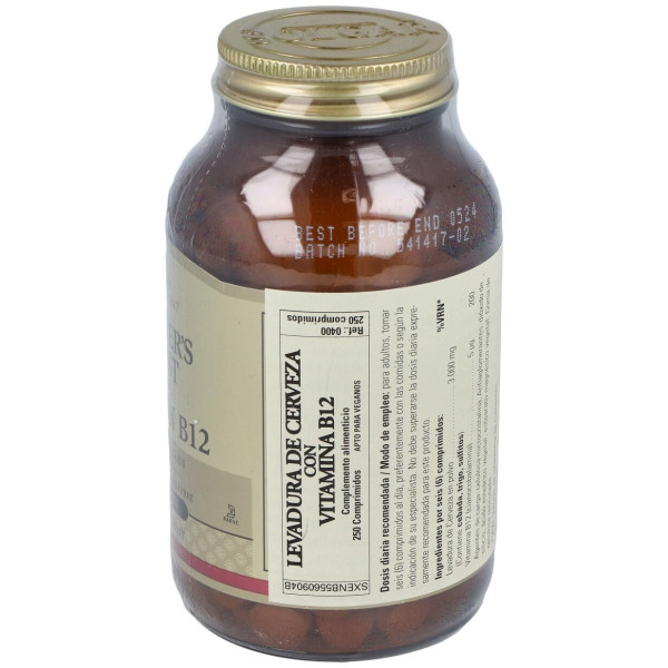 Solgar Levadura De Cerveza Con Vitamina B12 250Comp