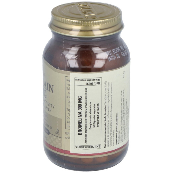 Solgar Bromelina 300Mg 60Vcaps