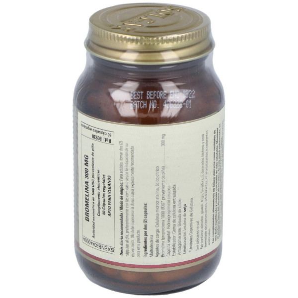 Solgar Bromelina 300Mg 60Vcaps