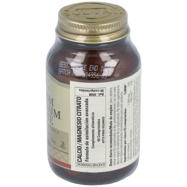 Solgar Calcio/Magnesio Citrato 50 Comprimidos
