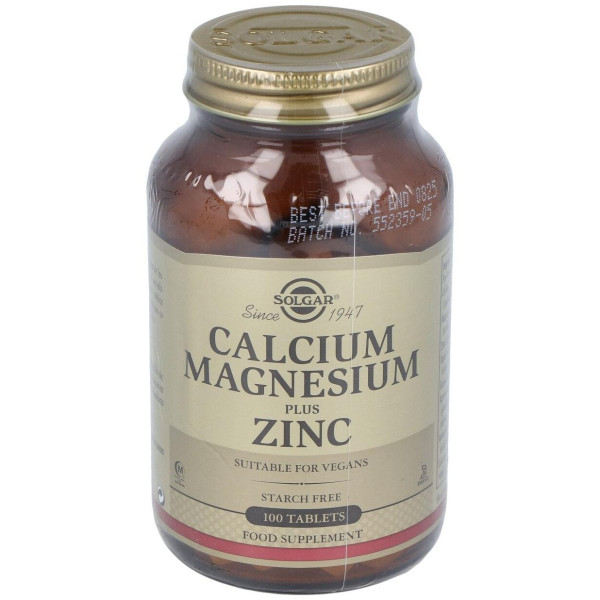 Solgar Magnesio Plus Zinc 100 Comprimidos