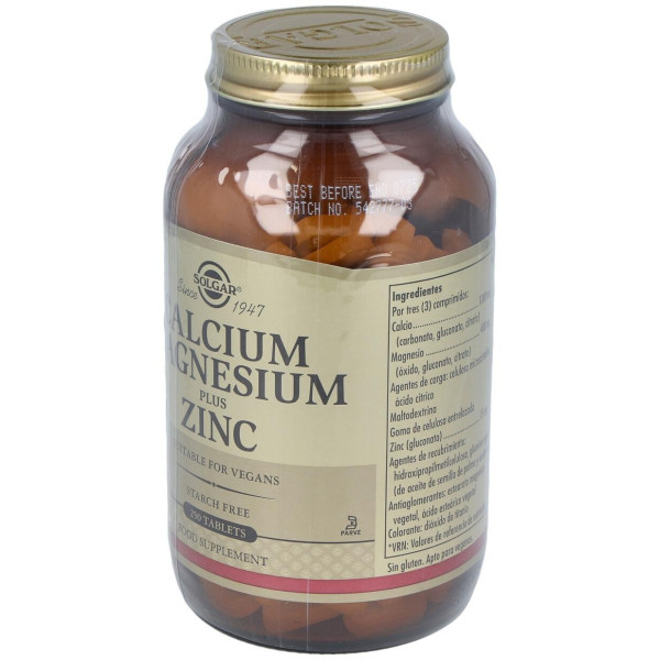 Solgar Calcio Magne Plus Zinc 250Comprimidos