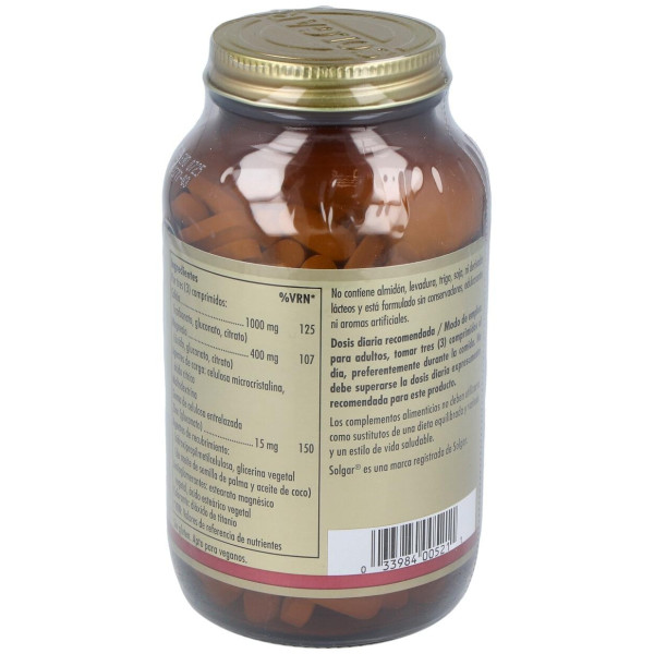 Solgar Calcio Magne Plus Zinc 250Comprimidos