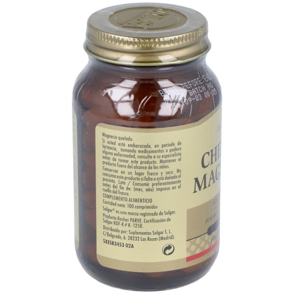 Solgar Magnesio Quelado 100 Comprimidos