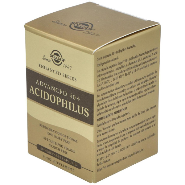 40 Plus Acidophilus Avanzado Cápsulas Vegetales 60 U