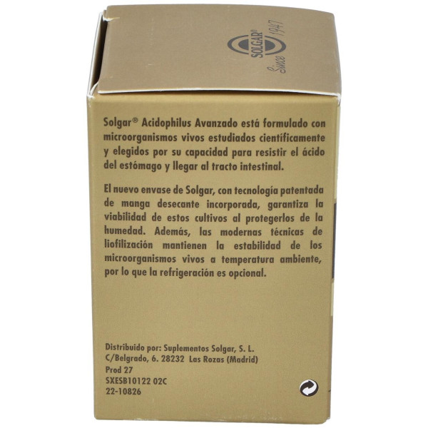 40 Plus Acidophilus Avanzado Cápsulas Vegetales 60 U