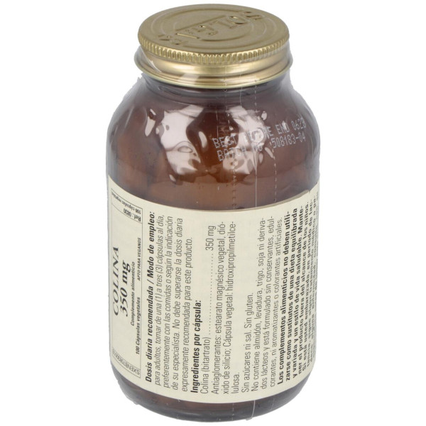 Colina 350 Mg 100 Capsula Vegetales