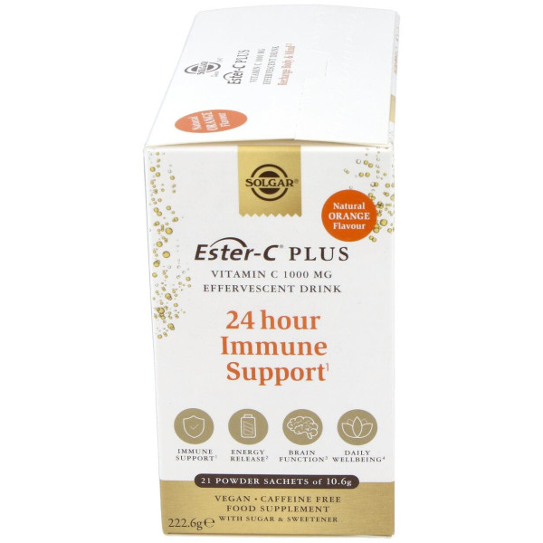 Ester-C Plus Vitamina C Polvo Efervescente 21 Unidades