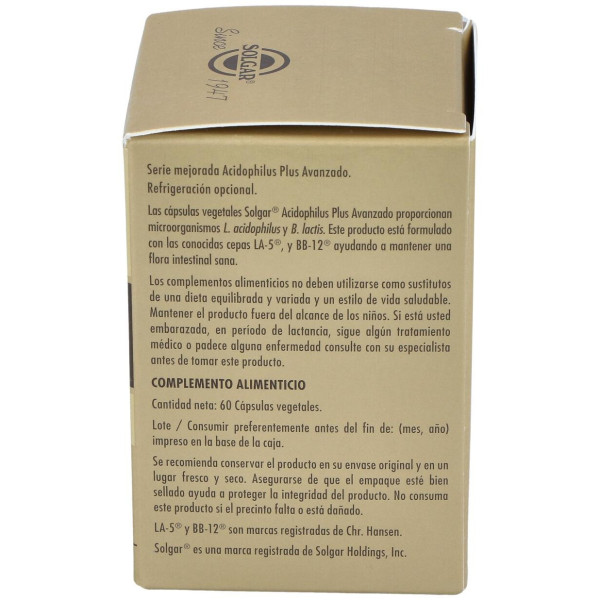 Solgar Advanced Acidophilus Plus 60Vcaps