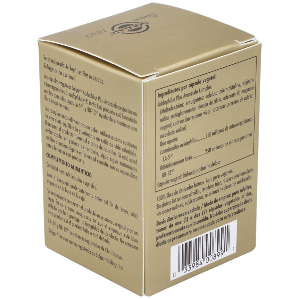 Solgar Advanced Acidophilus Plus 60Vcaps