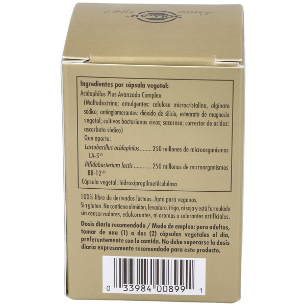 Solgar Advanced Acidophilus Plus 60Vcaps