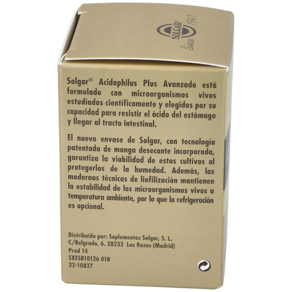 Solgar Advanced Acidophilus Plus 60Vcaps