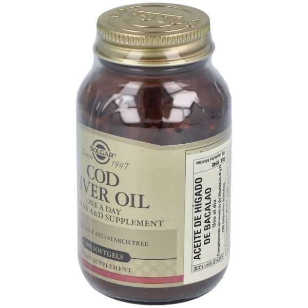 Aceite Higado De Bacalao (Cod Liver Oil)100Cap.B