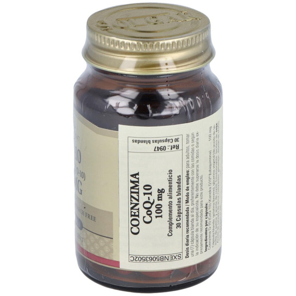 Coenzima Q10 100Mg. 30Cap.De Gelatina Blanda