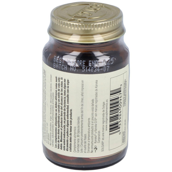 Coenzima Q10 100Mg. 30Cap.De Gelatina Blanda