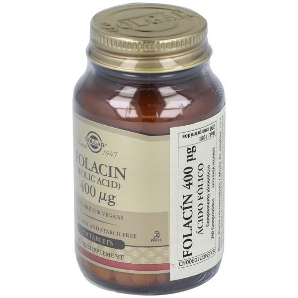 Acido Folico 400Mcg. (Folacin) 250Comp