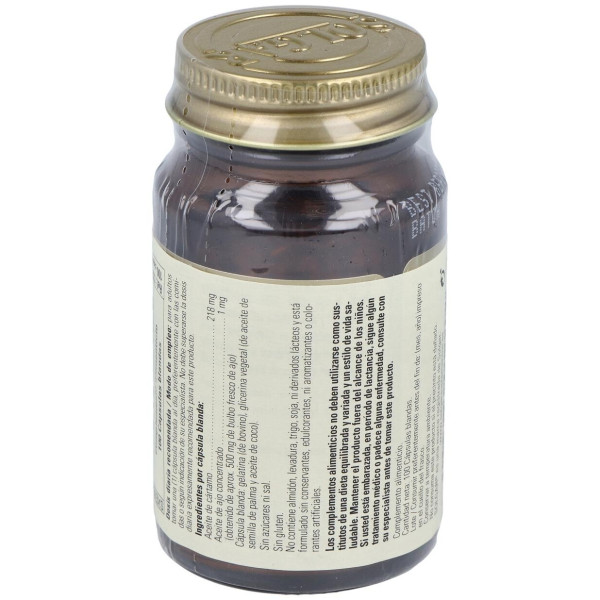 Solgar Ajo Perlas 500Mg Vegetales