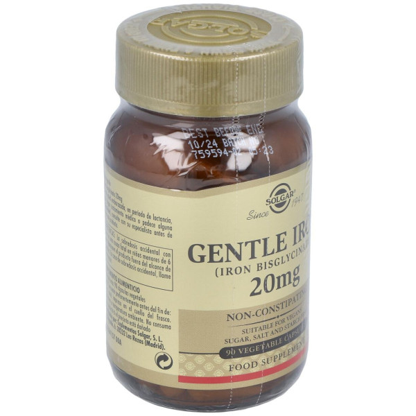 Hierro Gentletm Hierro Bisglicinato 90 Cápsulas Vegetales
