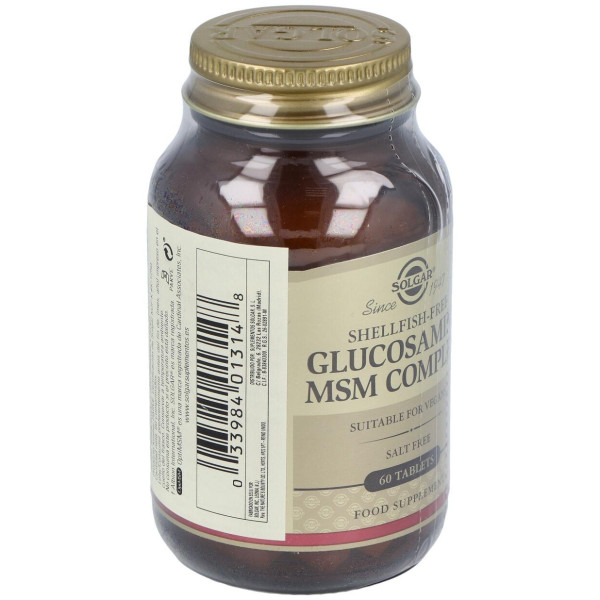 Solgar Glucosamina Msm Complex 60 Comprimidos