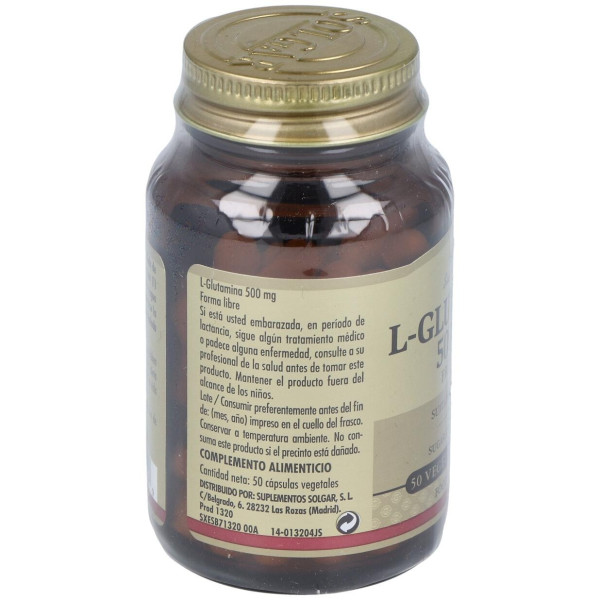 Solgar L-Glutamina 500Mg 50Vcaps
