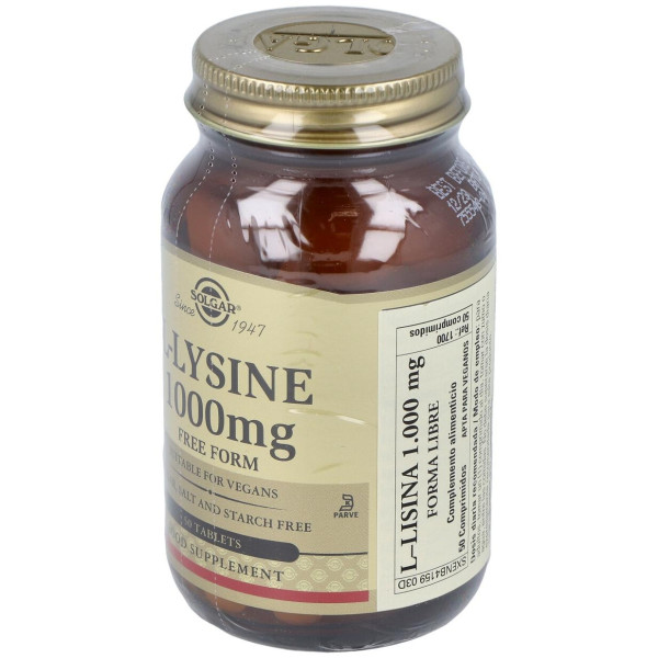 Solgar L-Lisina 1000Mg 50 Comprimidos