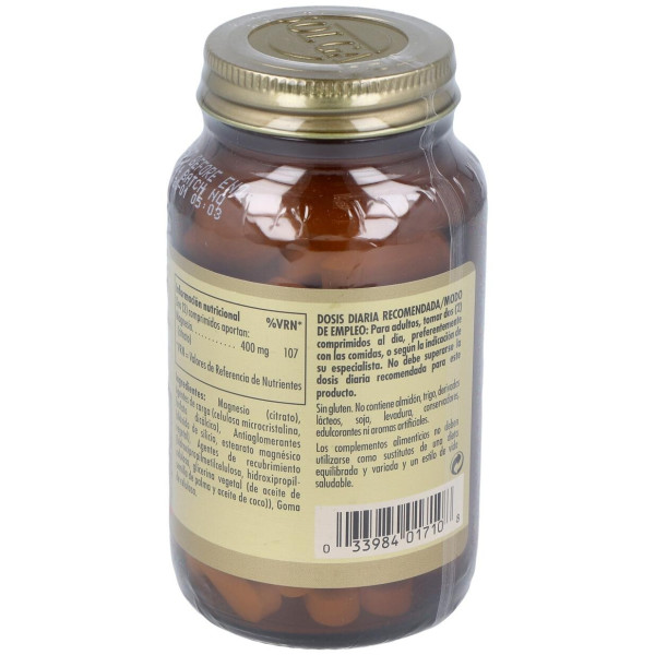 Solgar Citrato Magnesio 60 Comprimidos