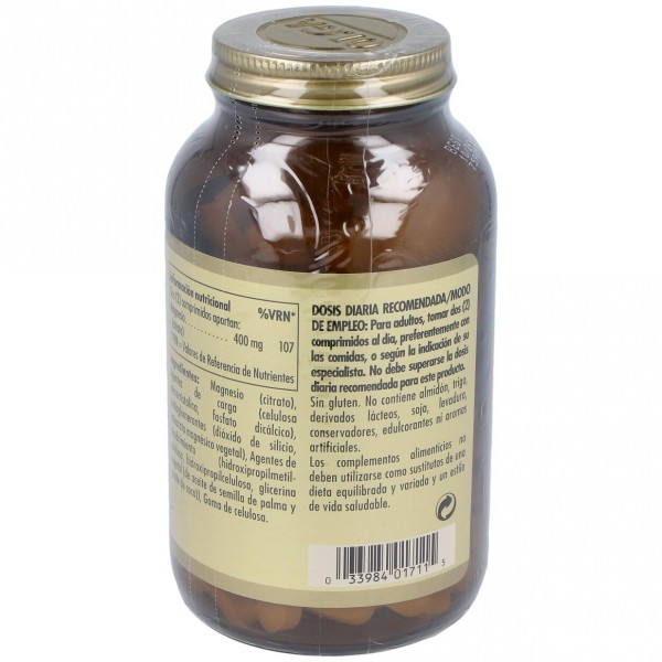 Solgar Citrato De Magnesio, 120 Comprimidos