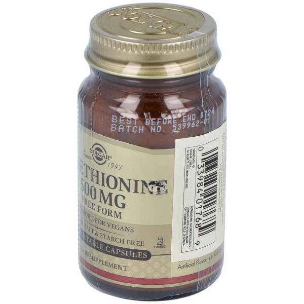 L-Metionina 500 Mg 30 Vcaps