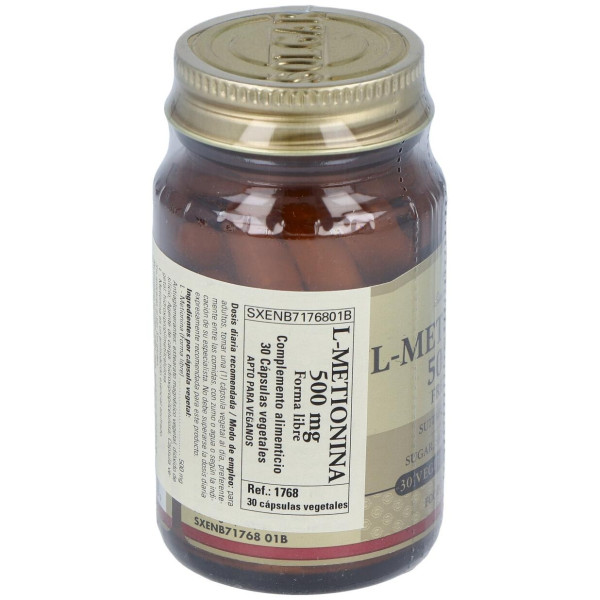 L-Metionina 500 Mg 30 Vcaps