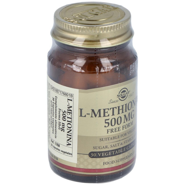 L-Metionina 500 Mg 30 Vcaps