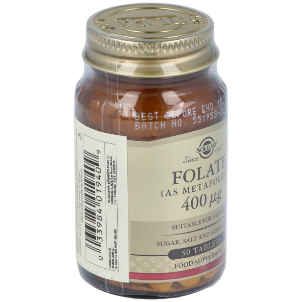 Solgar Folato Como Metafolin 400Mcg 50Comp