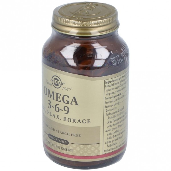 Solgar Omega 3 6 9 60 Cápsulas