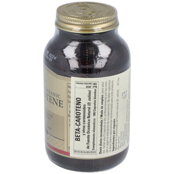 Solgar Beta-Caroteno 100% 7Mg 180 Cápsulas