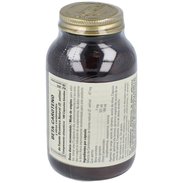 Solgar Beta-Caroteno 100% 7Mg 180 Cápsulas