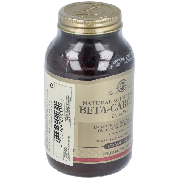 Solgar Beta-Caroteno 100% 7Mg 180 Cápsulas