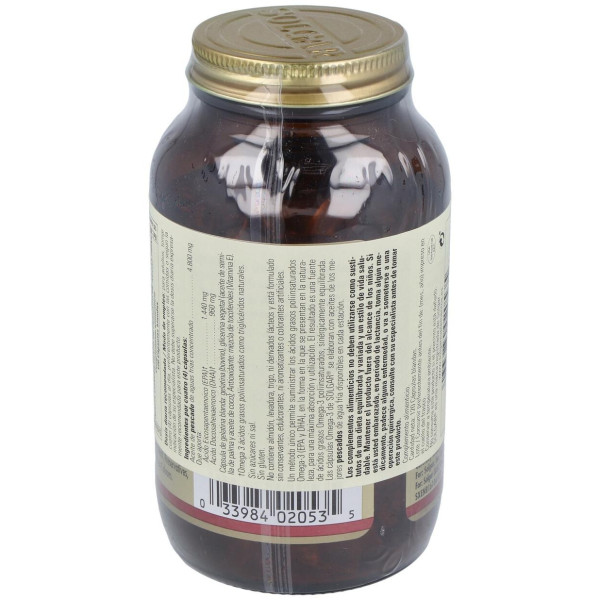 Solgar Omega 3 Alta Concentración Doble Fuerza 120Caps