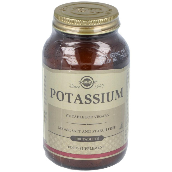 Solgar Gluconato Potasio 100 Comprimidos