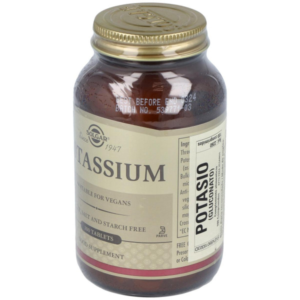 Solgar Gluconato Potasio 100 Comprimidos