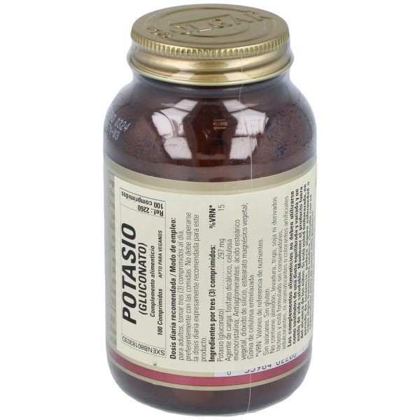 Solgar Gluconato Potasio 100 Comprimidos