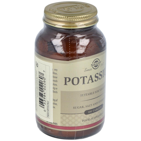 Solgar Gluconato Potasio 100 Comprimidos